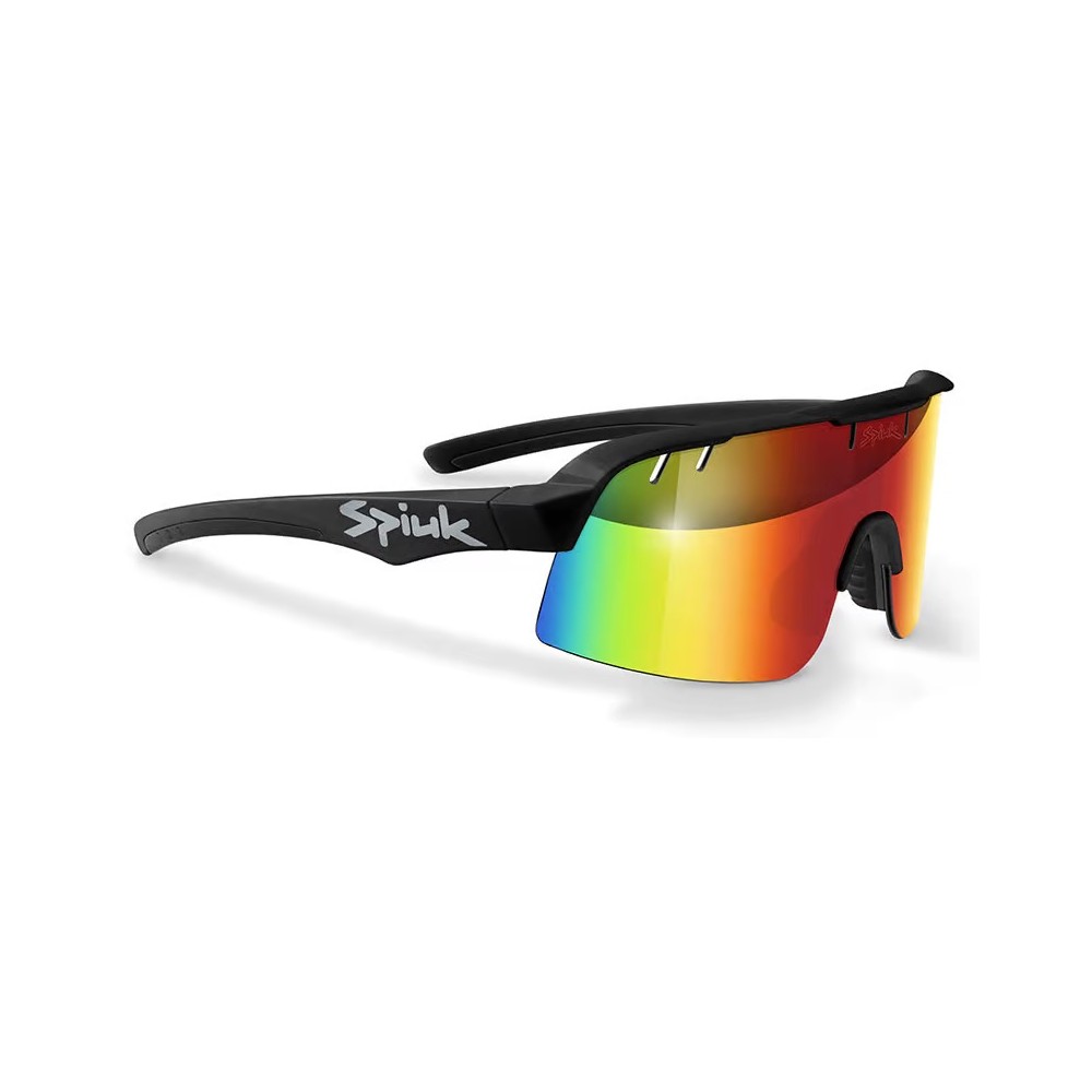 Consumir Cíclope Aviación Gafas Spiuk Skala negro con lentes espejadas rojo | Ciclos Trujillo